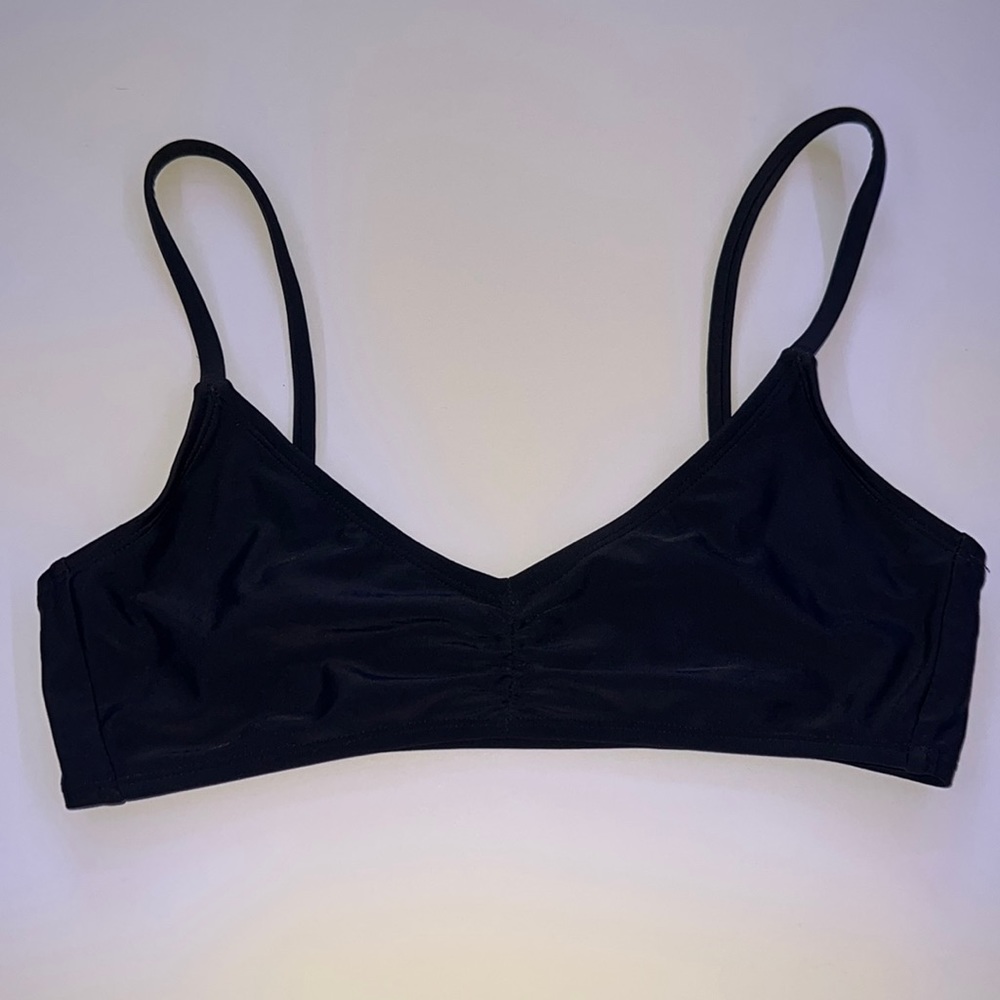 Xhilaration Scoop Neck Black Bikini Swim Top Juniors M